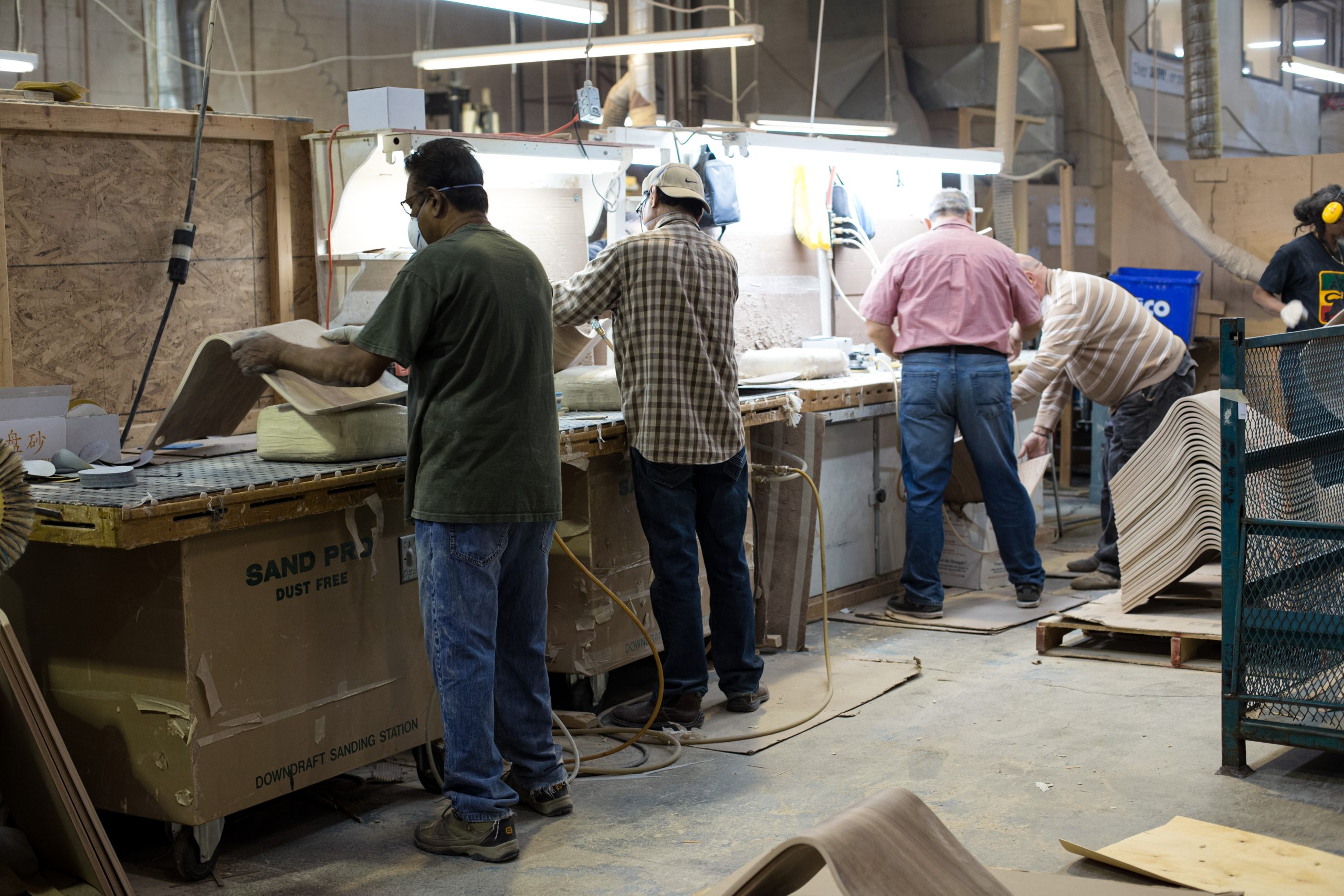 Seatply engineering and finishing team at work